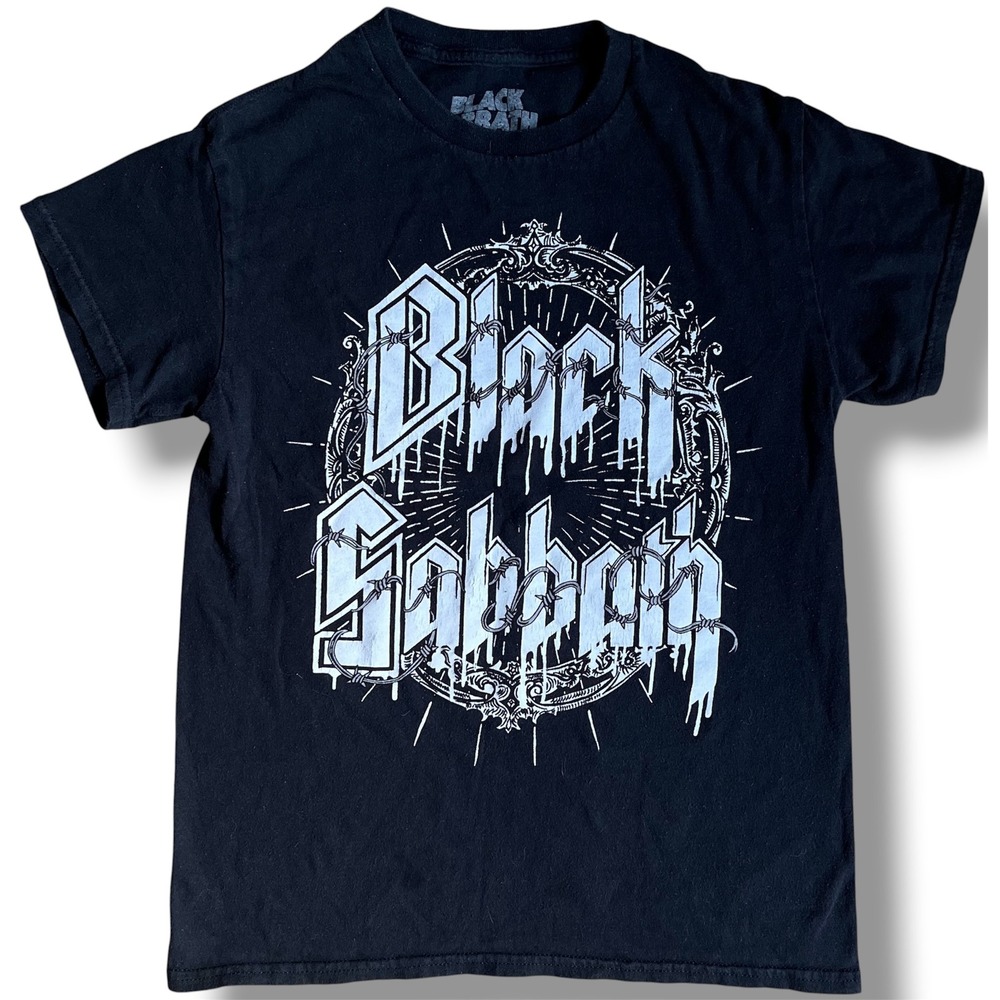 Black Sabbath Mens Graphic T-Shirt Black Cotton Band Tee‎ Small 2020 Bravado